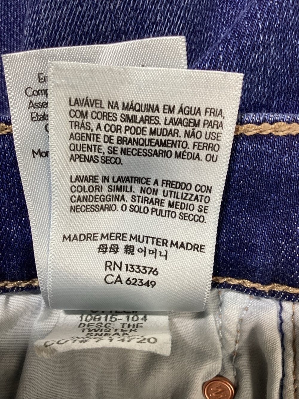 MOTHER The Twister Sneak High-Rise Wide Leg Jeans - Picture 9 of 16